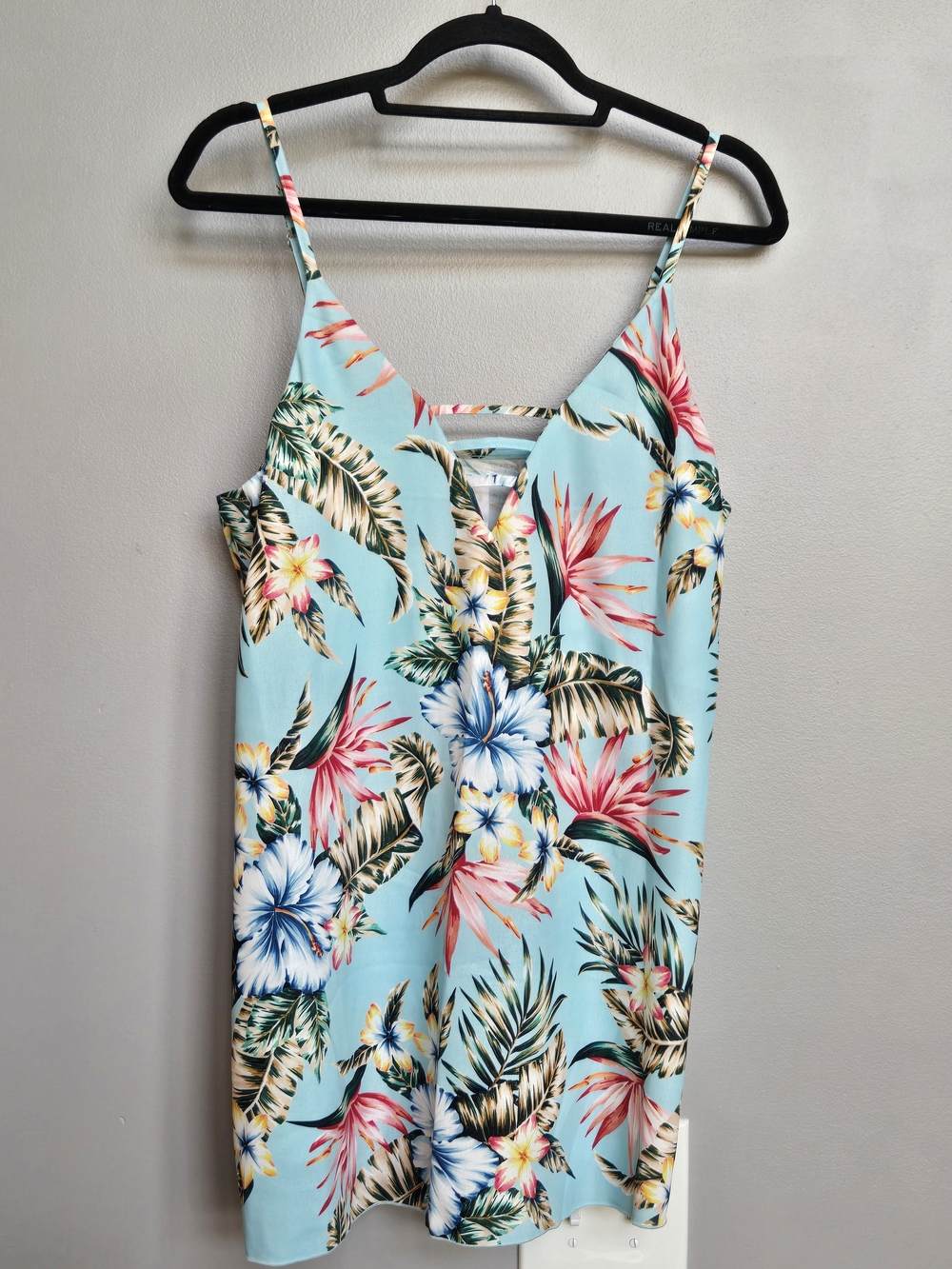 Hurley Tropical Floral Print Mini Dress / Swim Cover-Up Size Small
